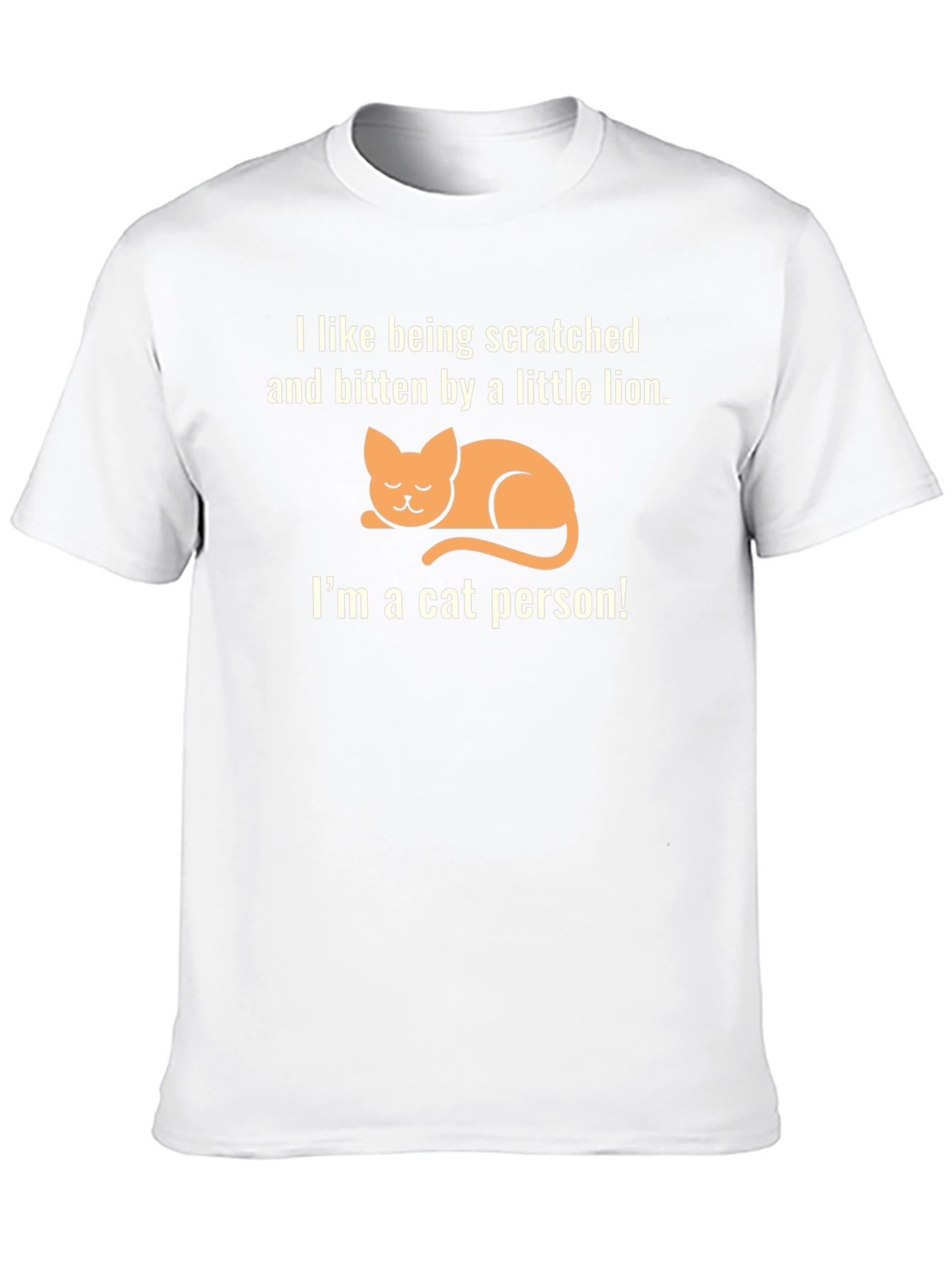 Cat Person T-Shirt - Scratched & Bitten Little Lion