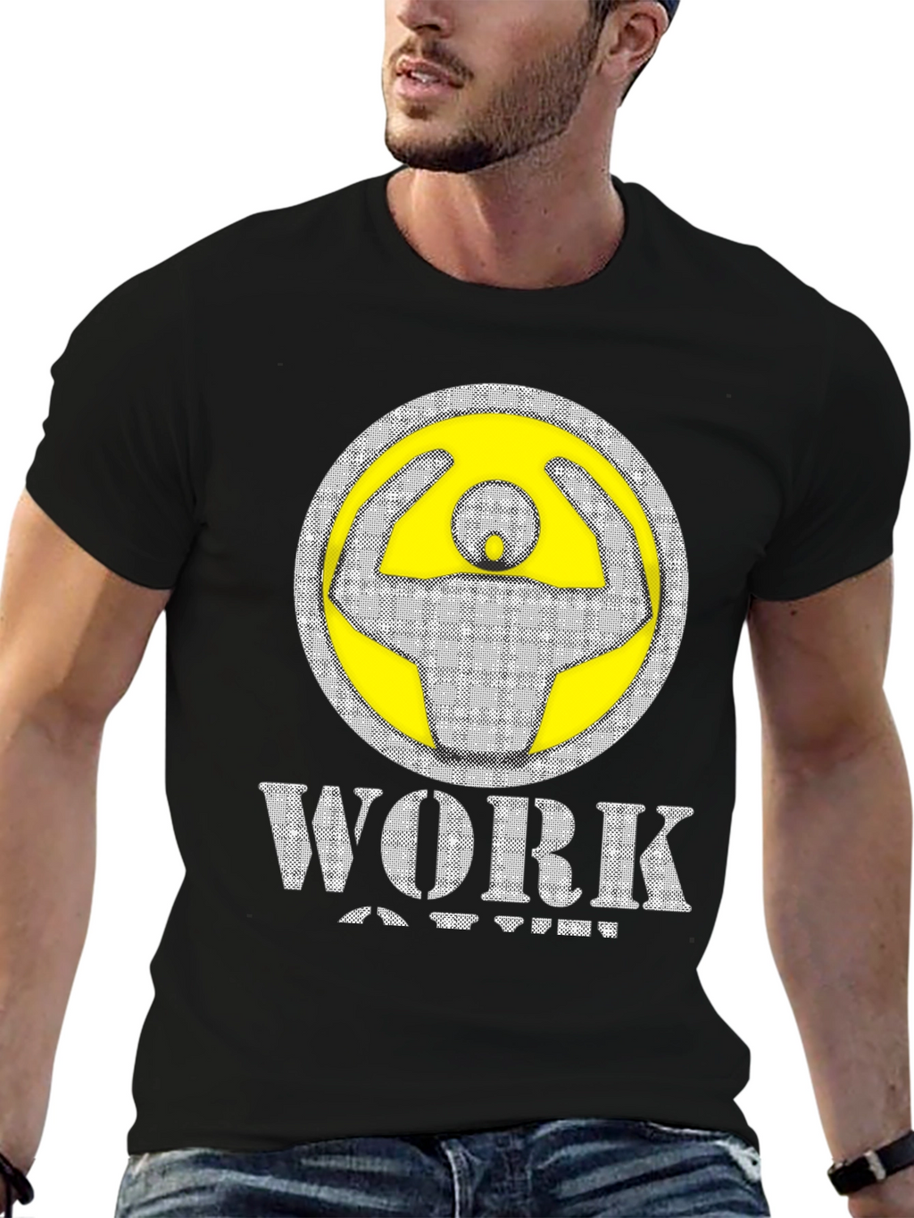 Workout Graphic Tee - Black
