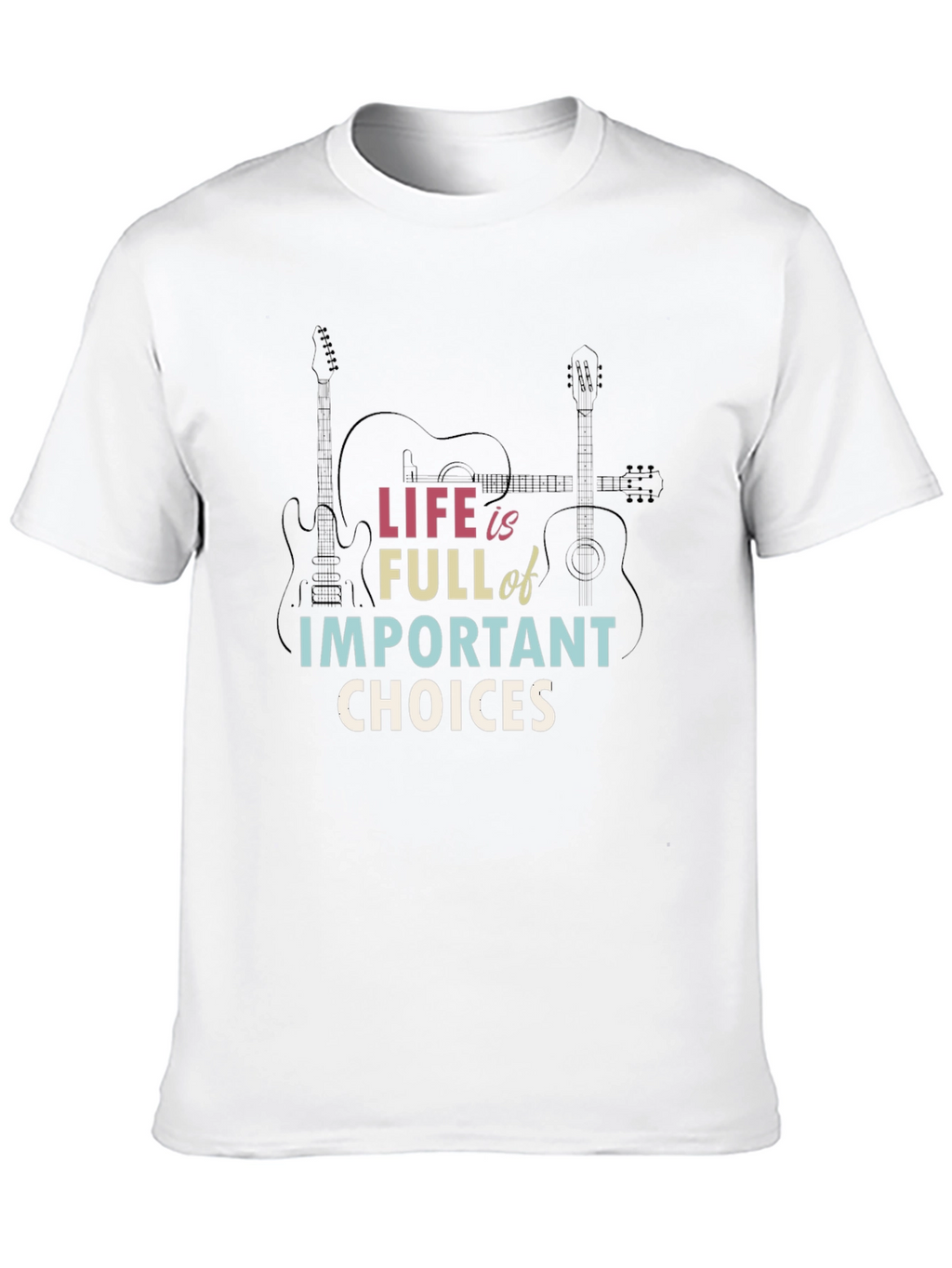Life Choices Graphic T-Shirt - Guitar Design