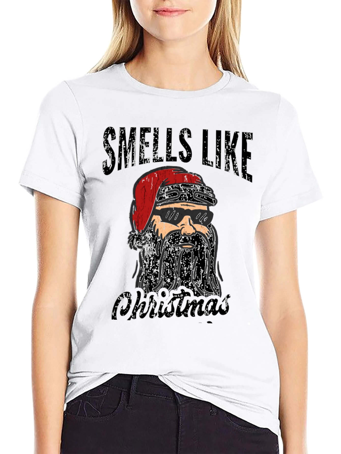 Smells Like Christmas Santa T-Shirt