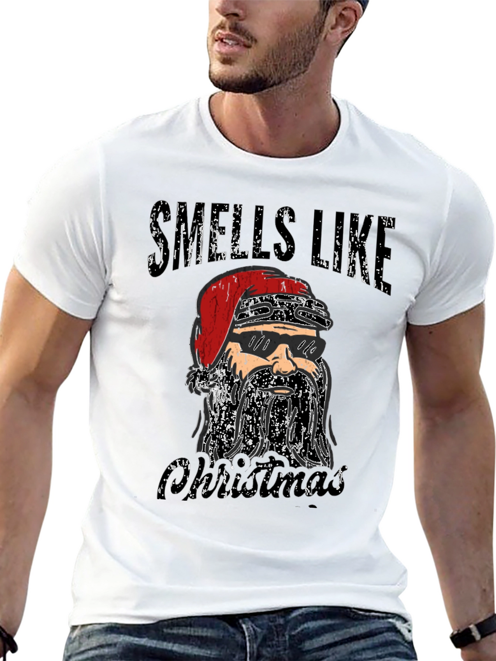 Smells Like Christmas Santa T-Shirt