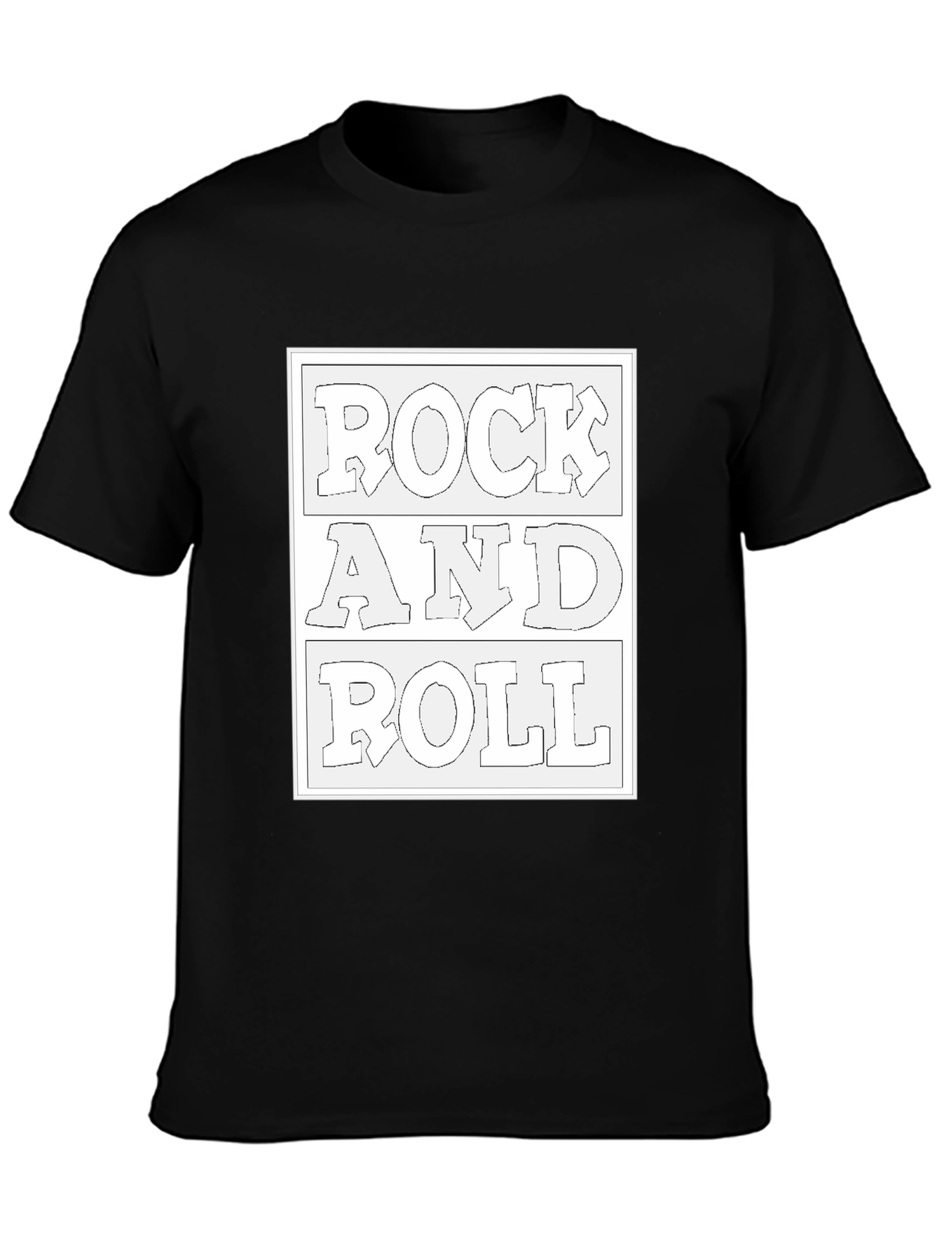Rock and Roll Black Tee