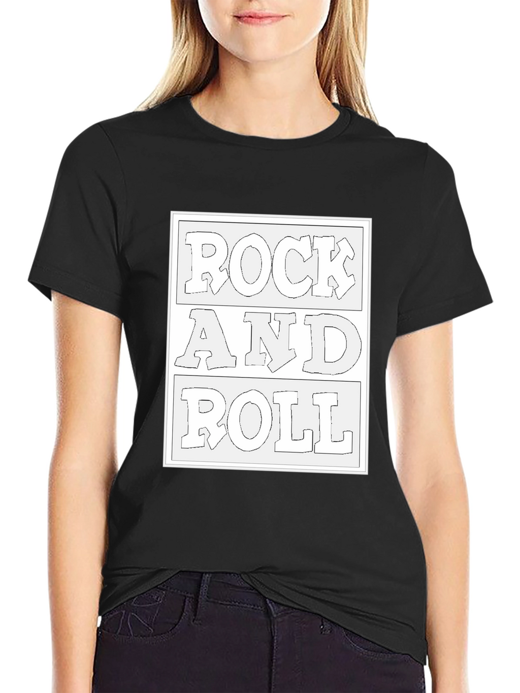 Rock and Roll Black Tee