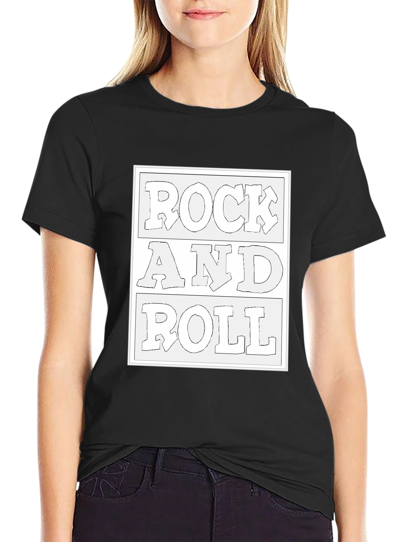Rock and Roll Black Tee