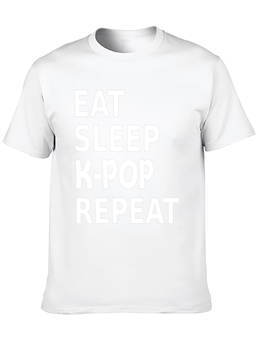 Eat Sleep K-Pop Repeat Black T-Shirt