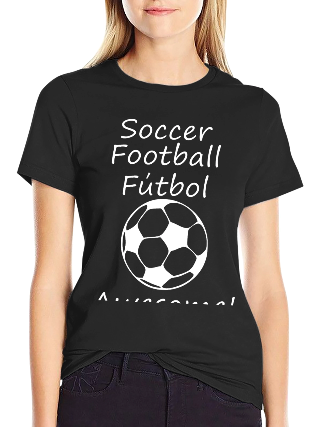 Soccer Football Fútbol T-Shirt - Black