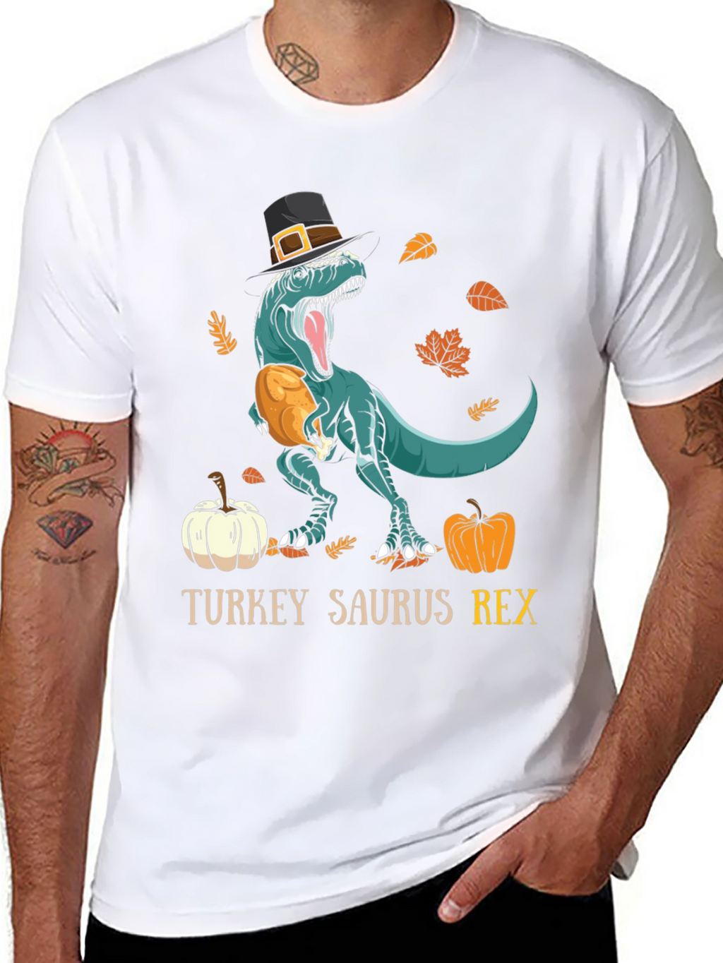 Turkey Saurus Rex Thanksgiving T-Shirt