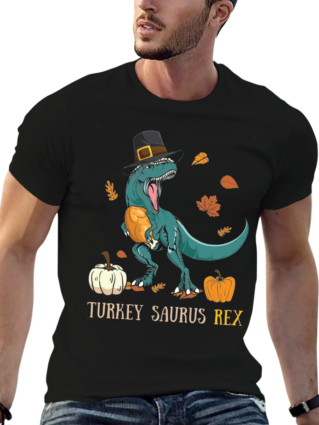 Turkey Saurus Rex Thanksgiving T-Shirt