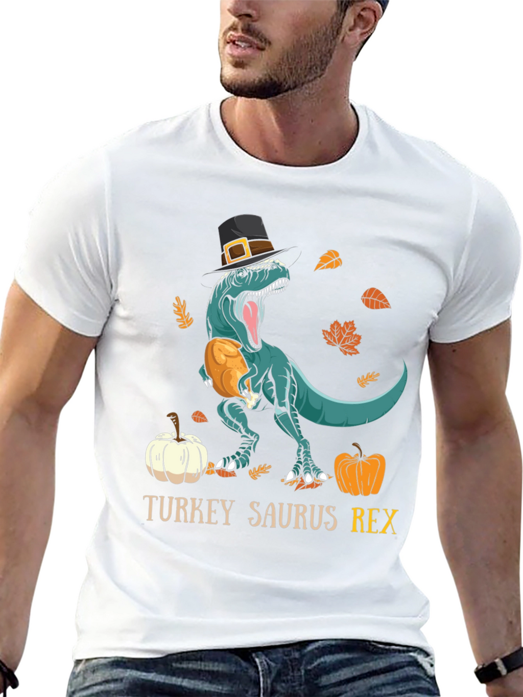 Turkey Saurus Rex Thanksgiving T-Shirt