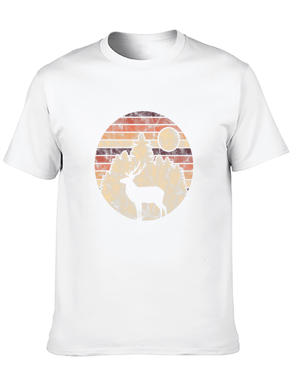 Retro Deer Silhouette Graphic Tee