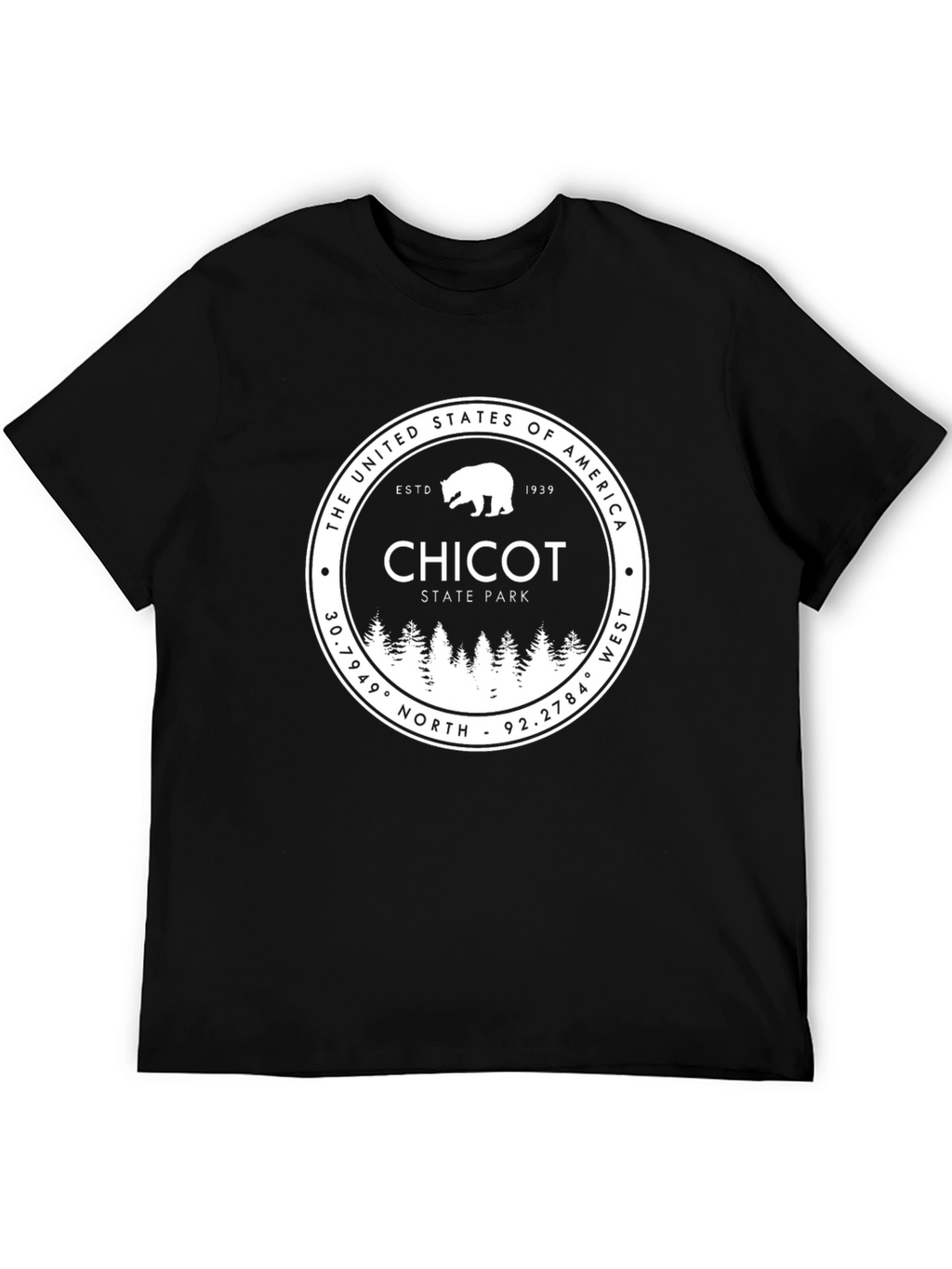 Chicot State Park Black Graphic T-Shirt