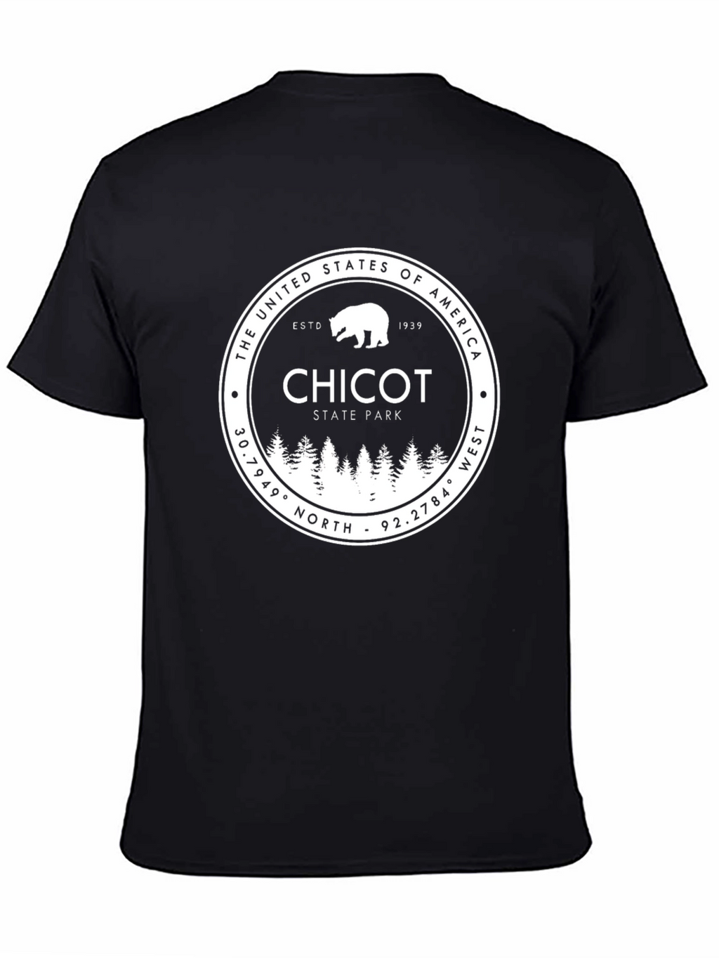 Chicot State Park Black Graphic T-Shirt