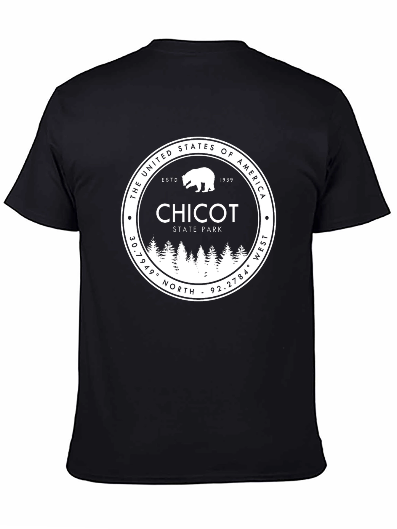 Chicot State Park Black Graphic T-Shirt
