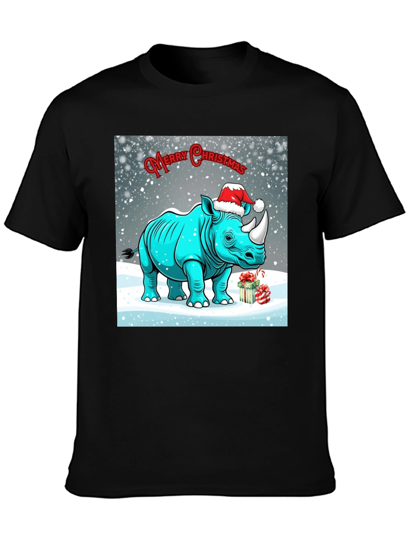 Christmas Rhino T-Shirt