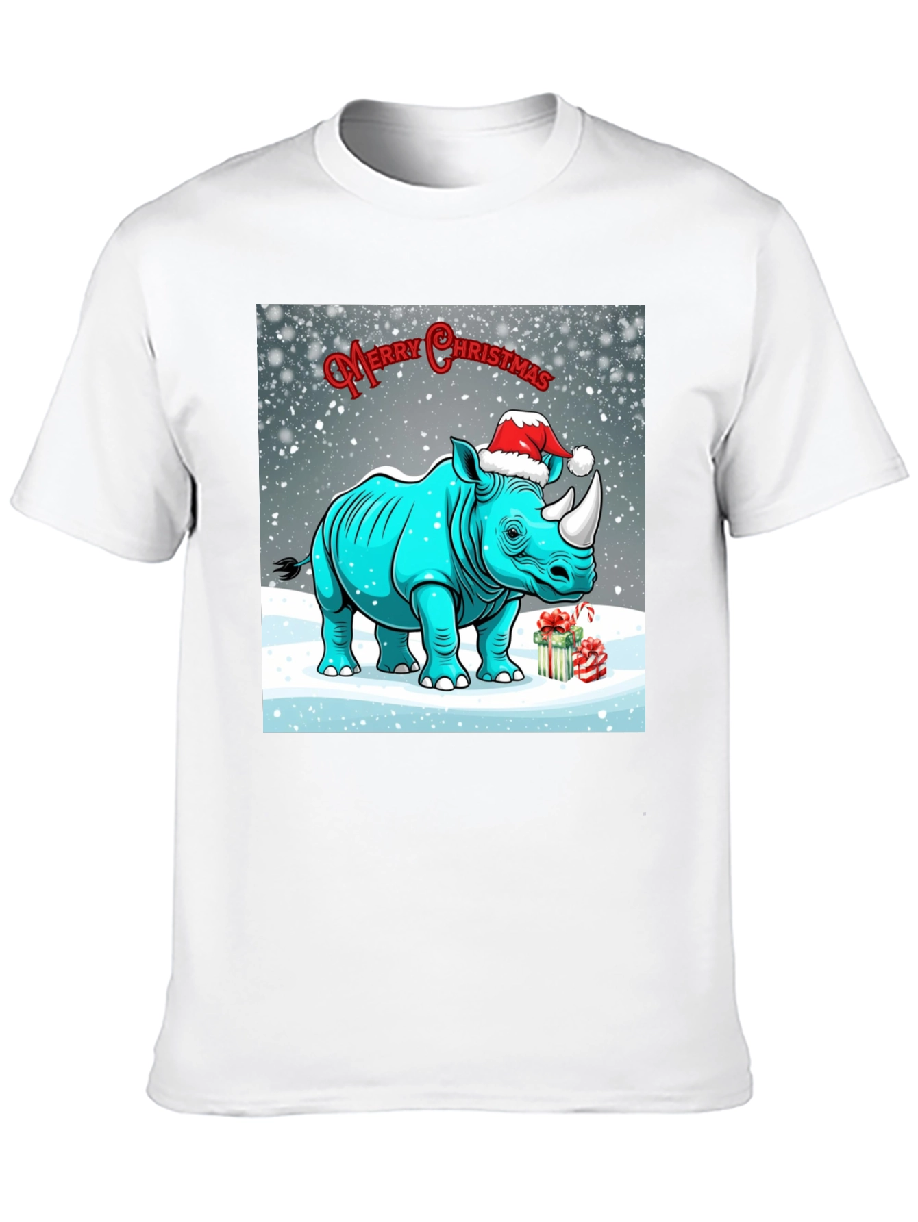 Christmas Rhino T-Shirt