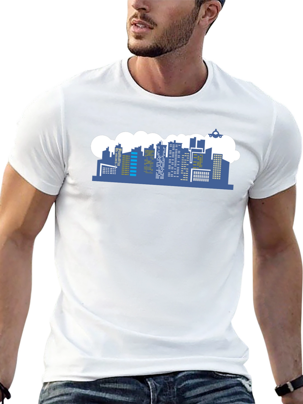 Cityscape Graphic T-Shirt - Modern Design