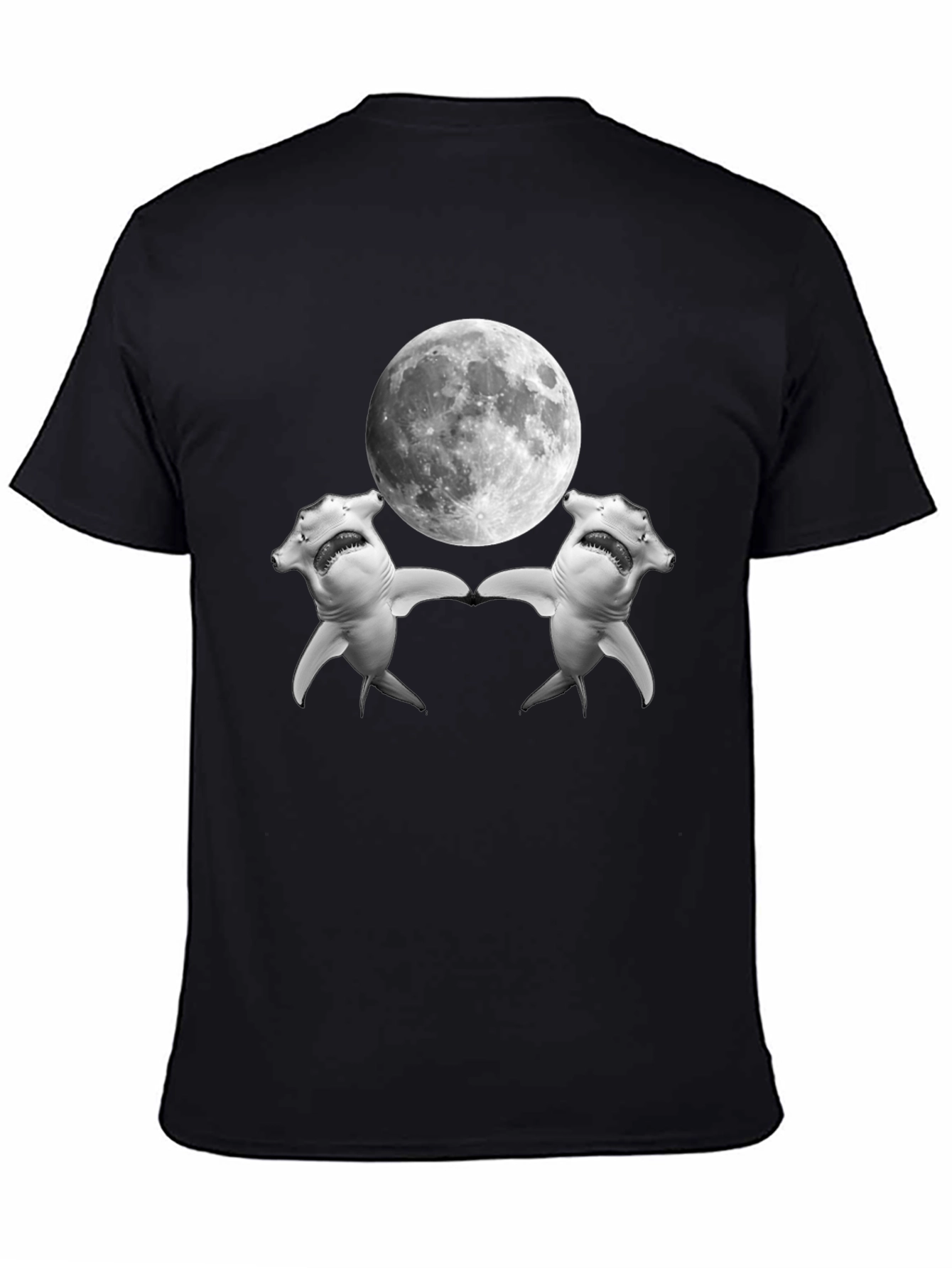 Hammerhead Shark Moon T-Shirt