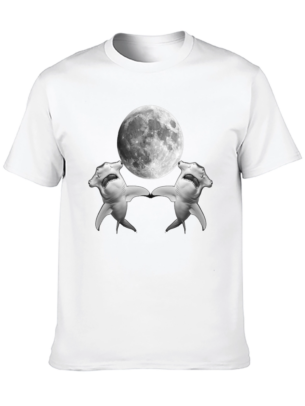 Hammerhead Shark Moon T-Shirt