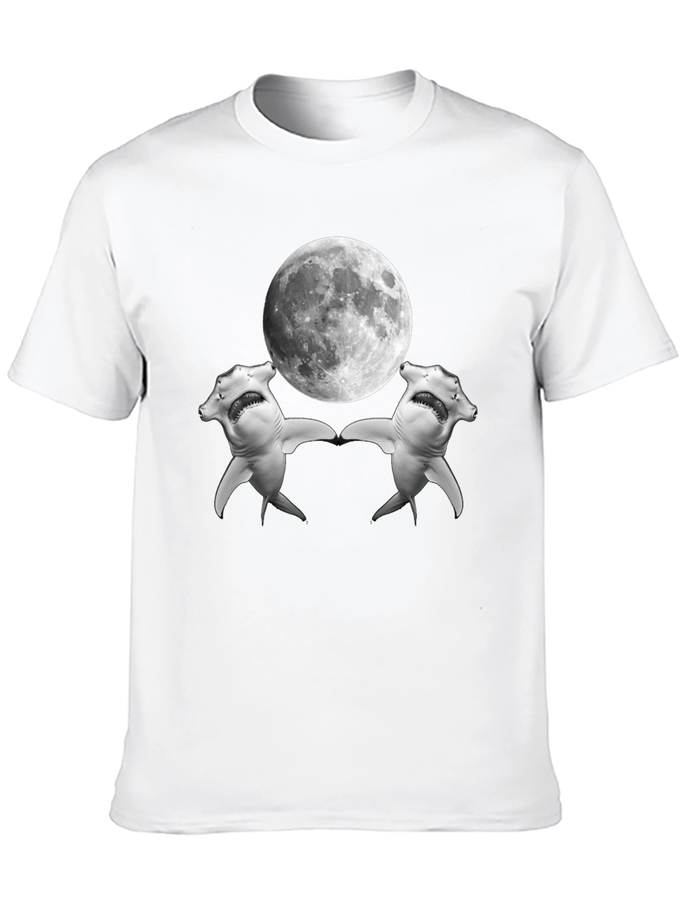 Hammerhead Shark Moon T-Shirt