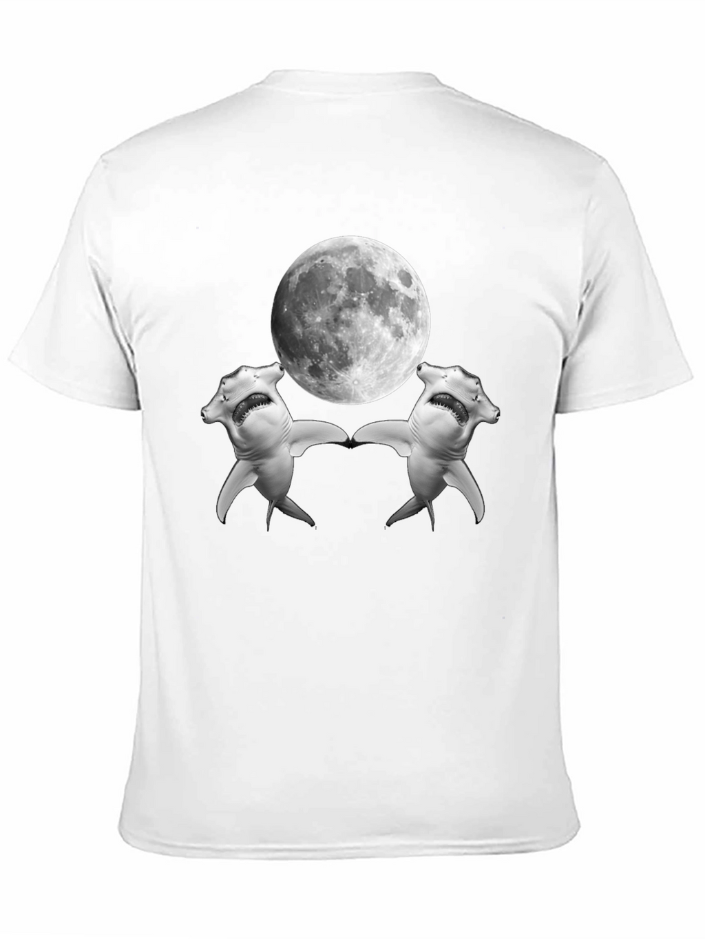 Hammerhead Shark Moon T-Shirt