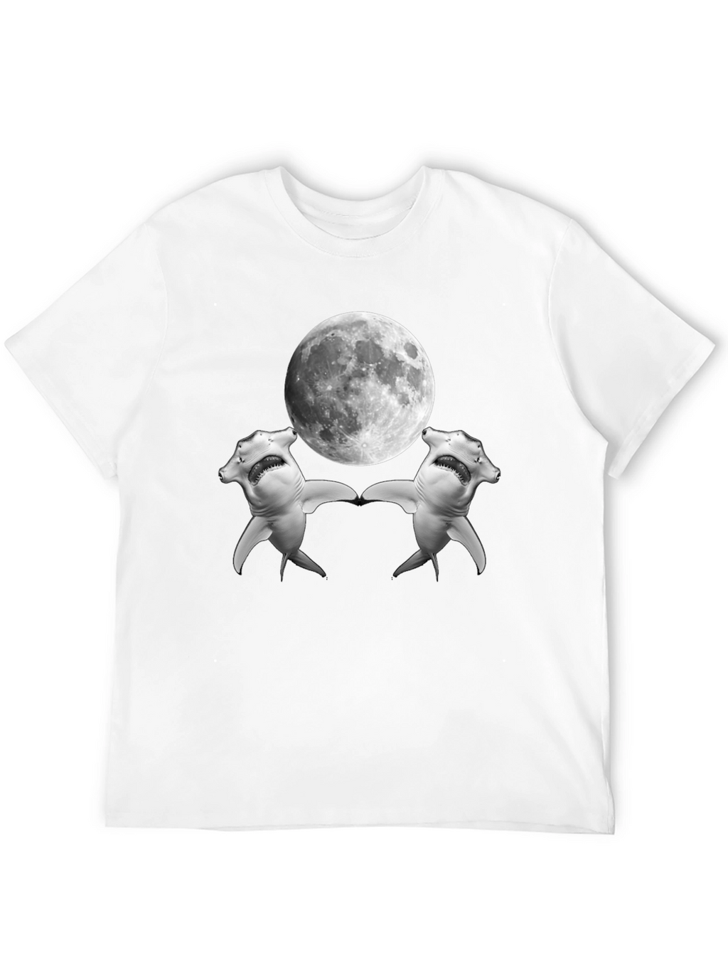Hammerhead Shark Moon T-Shirt