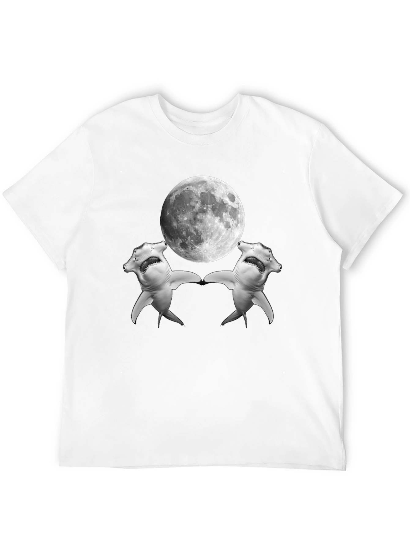 Hammerhead Shark Moon T-Shirt