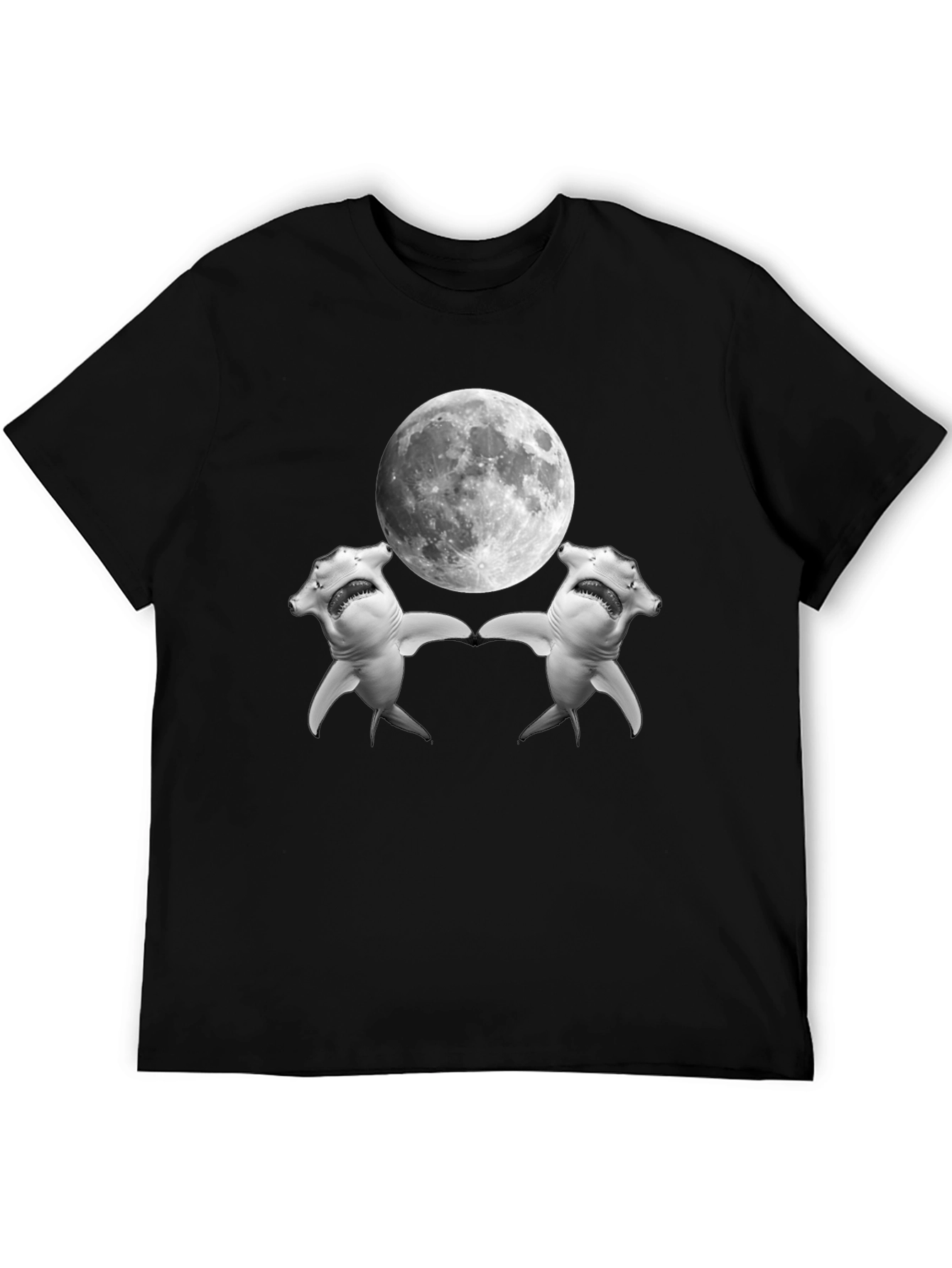 Hammerhead Shark Moon T-Shirt