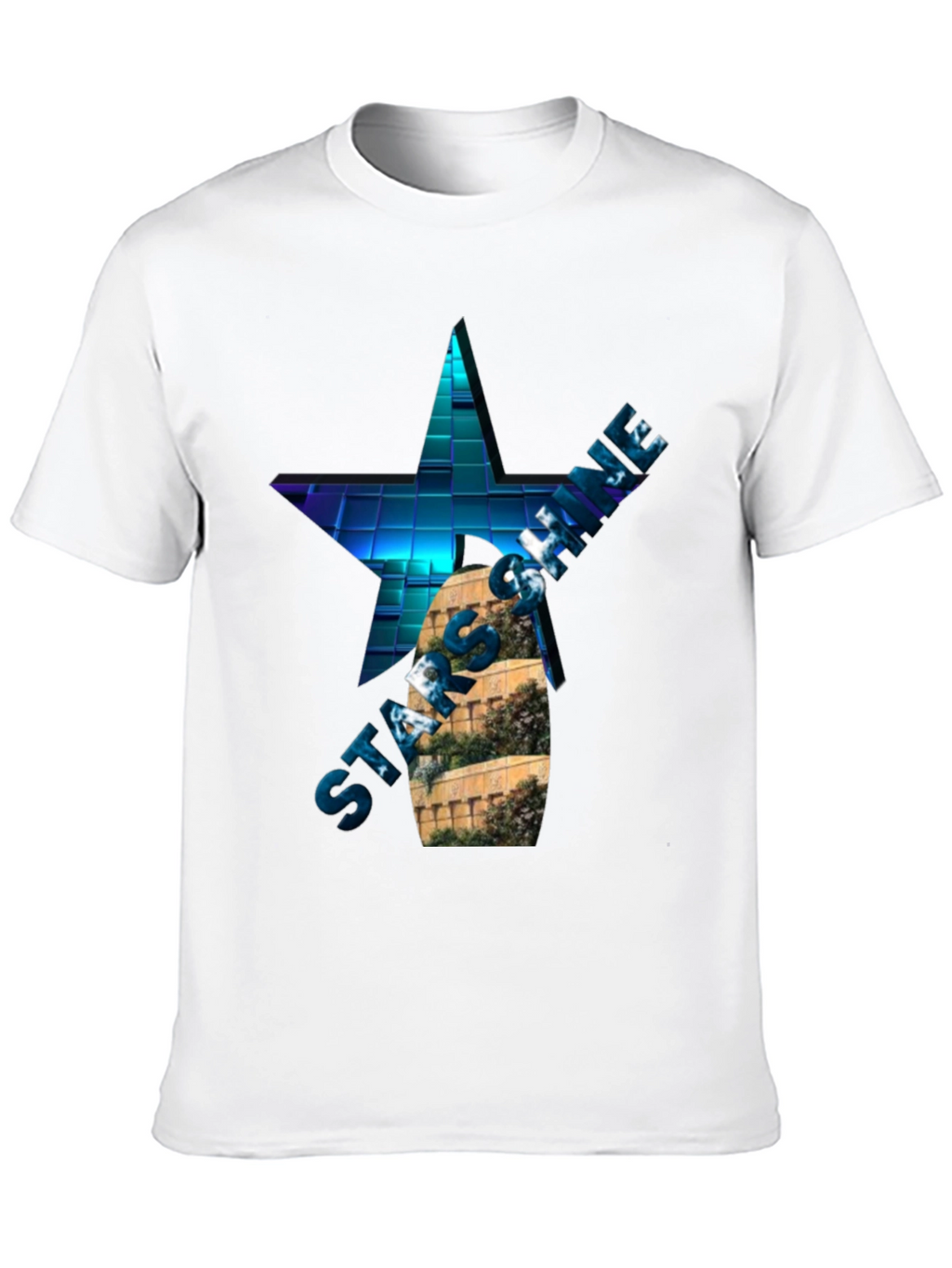 Star Shine Graphic T-Shirt - Cool Design