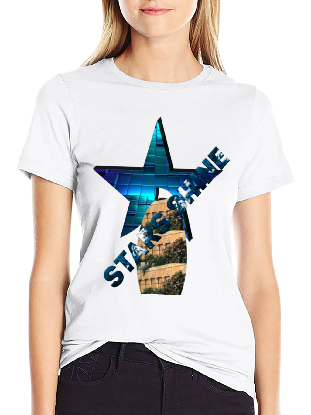 Star Shine Graphic T-Shirt - Cool Design