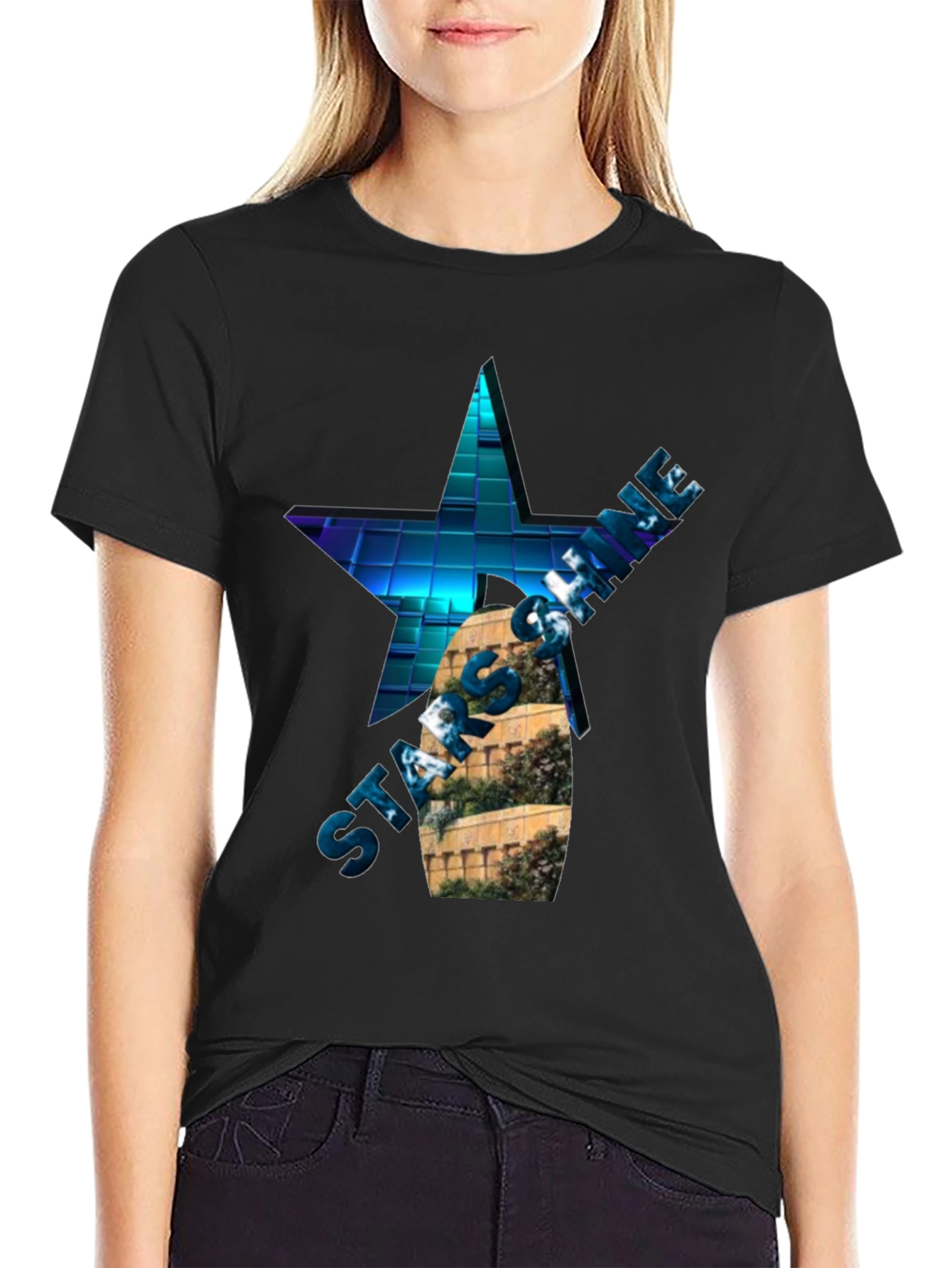 Star Shine Graphic T-Shirt - Cool Design