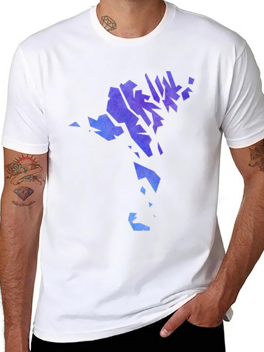 Faroe Islands Map T-Shirt - Black Crew Neck Tee