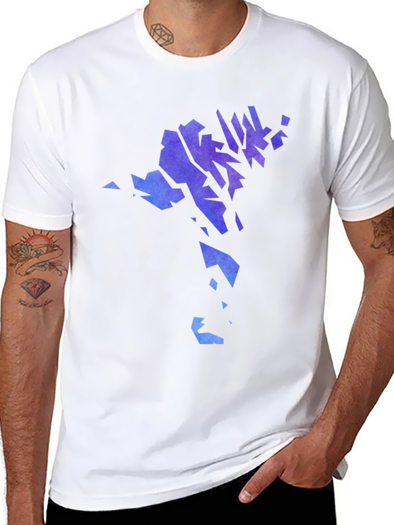 Faroe Islands Map T-Shirt - Black Crew Neck Tee