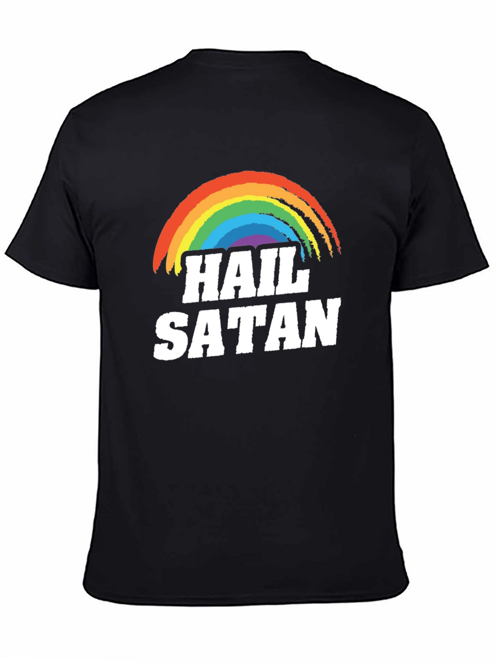 Hail Satan Rainbow T-Shirt - Prideful Rebellion
