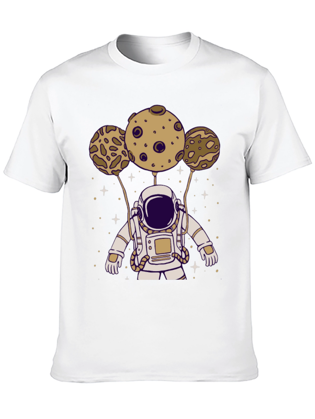 Astronaut Planets Graphic Tee - Black