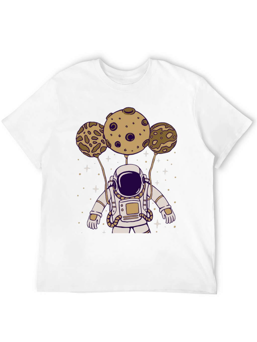Astronaut Planets Graphic Tee - Black