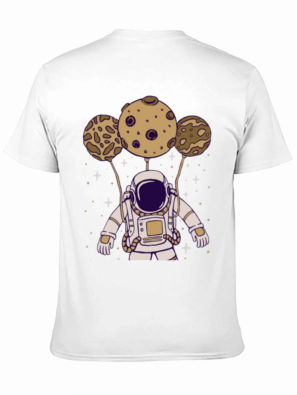 Astronaut Planets Graphic Tee - Black