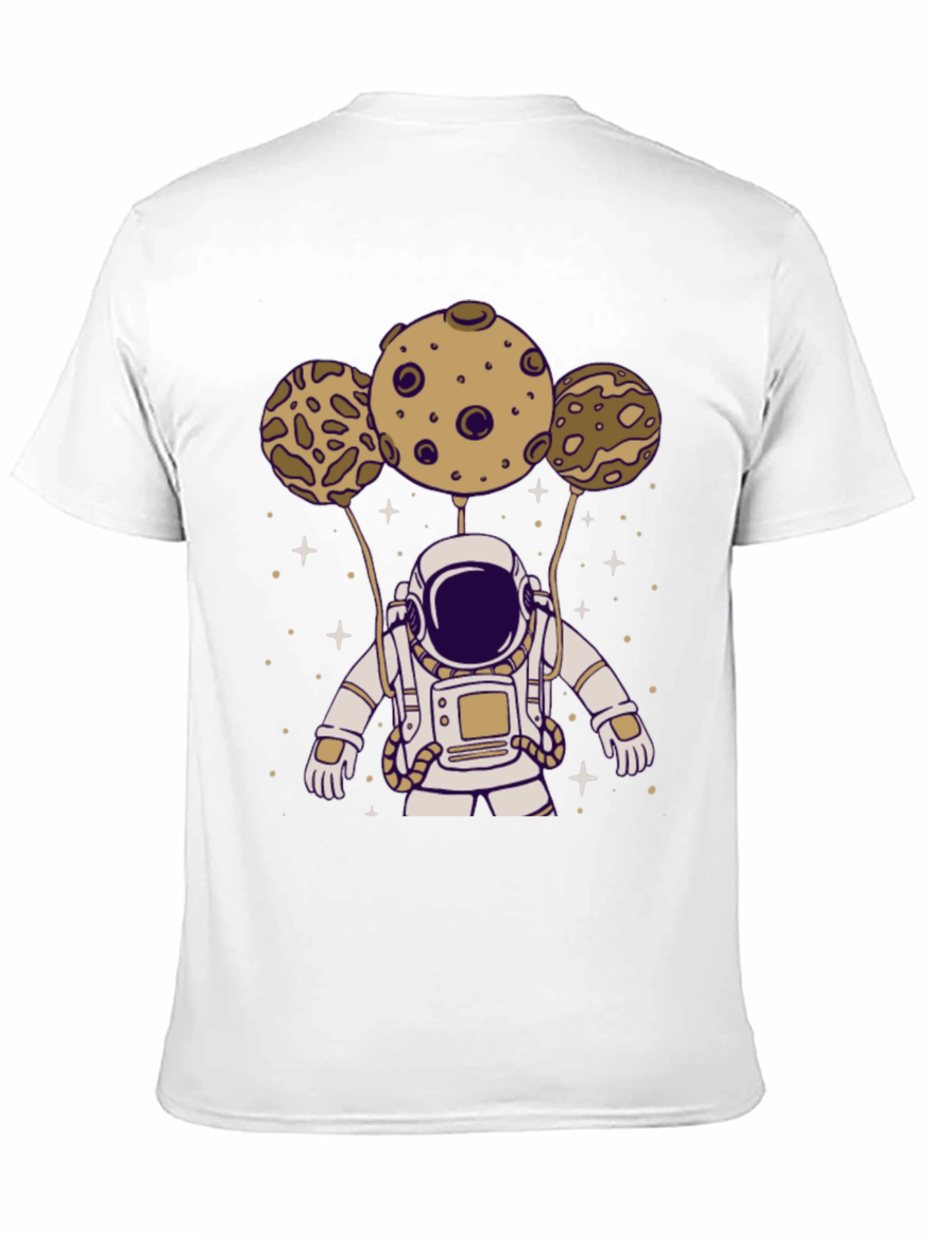 Astronaut Planets Graphic Tee - Black