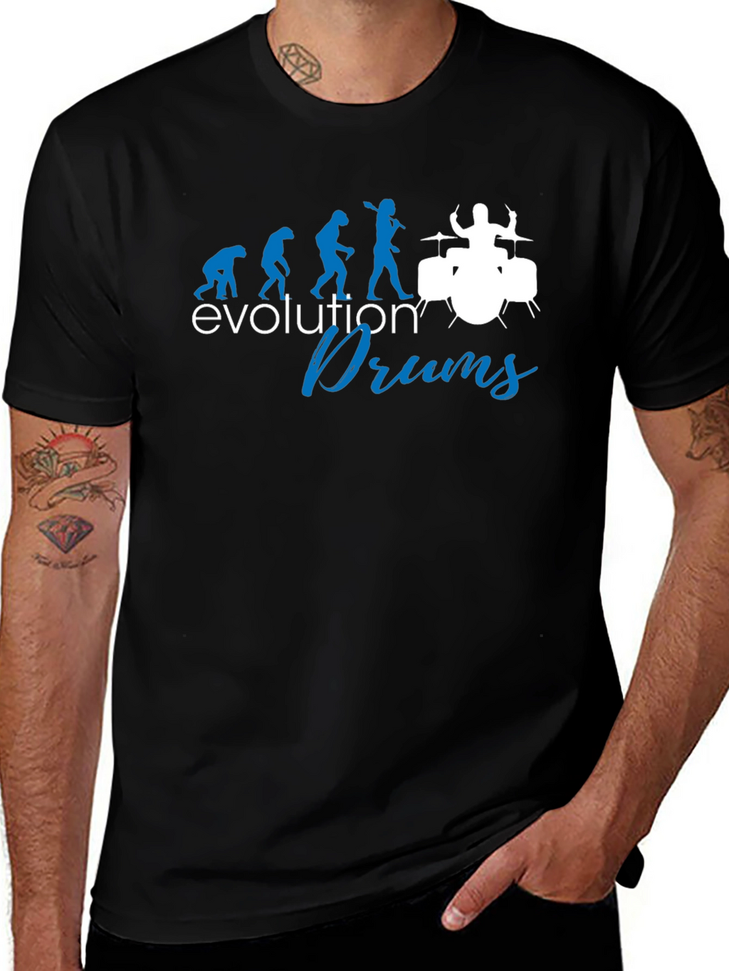 Evolution of Drums T-Shirt - Drummer Gift