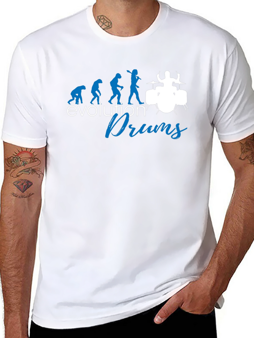 Evolution of Drums T-Shirt - Drummer Gift