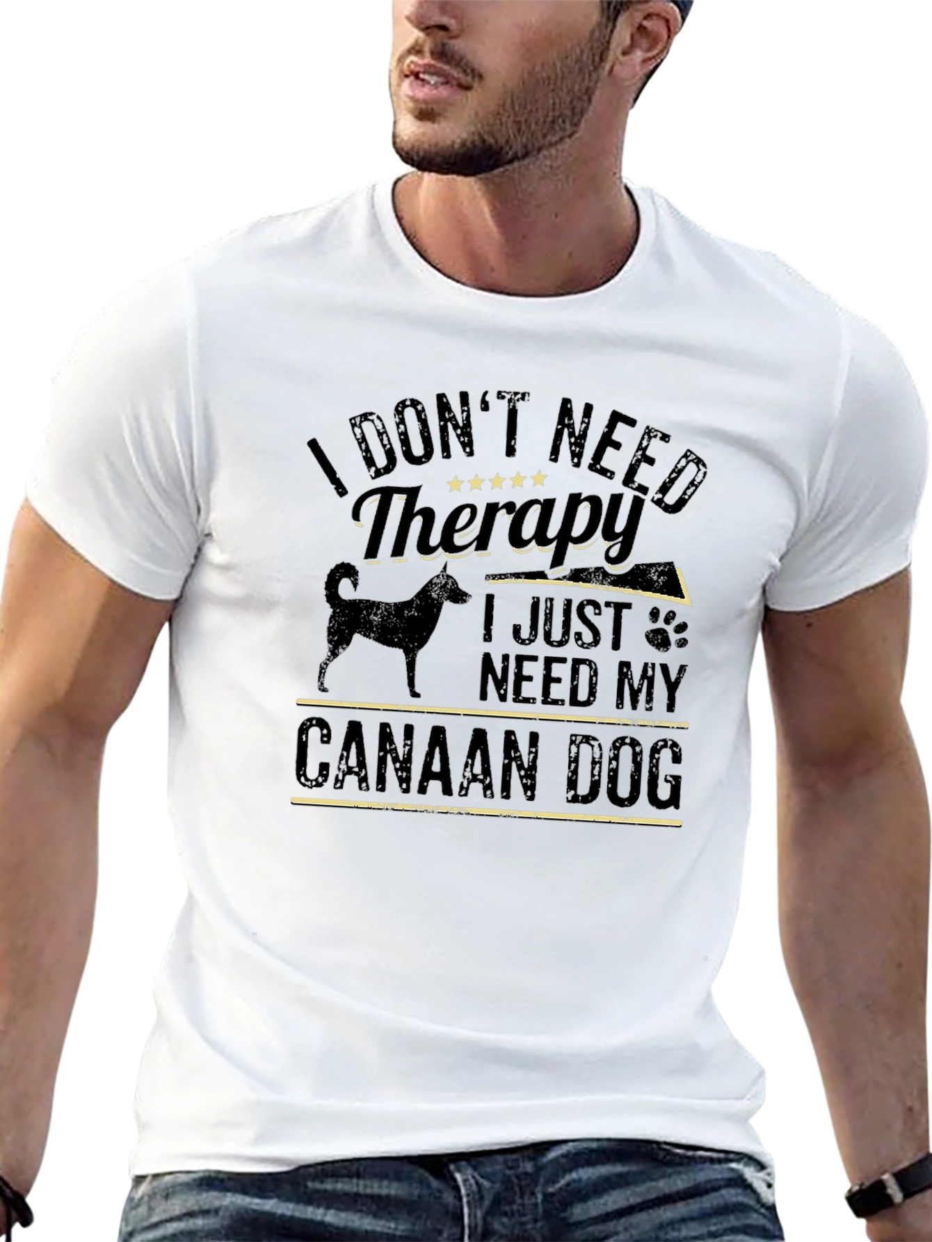 Canaan Dog Therapy T-Shirt - Dog Lover Tee