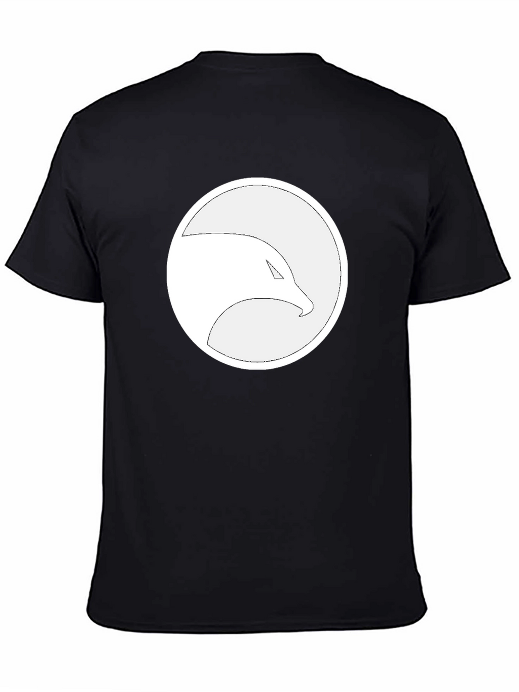 Eagle Logo Graphic Print Black T-Shirt