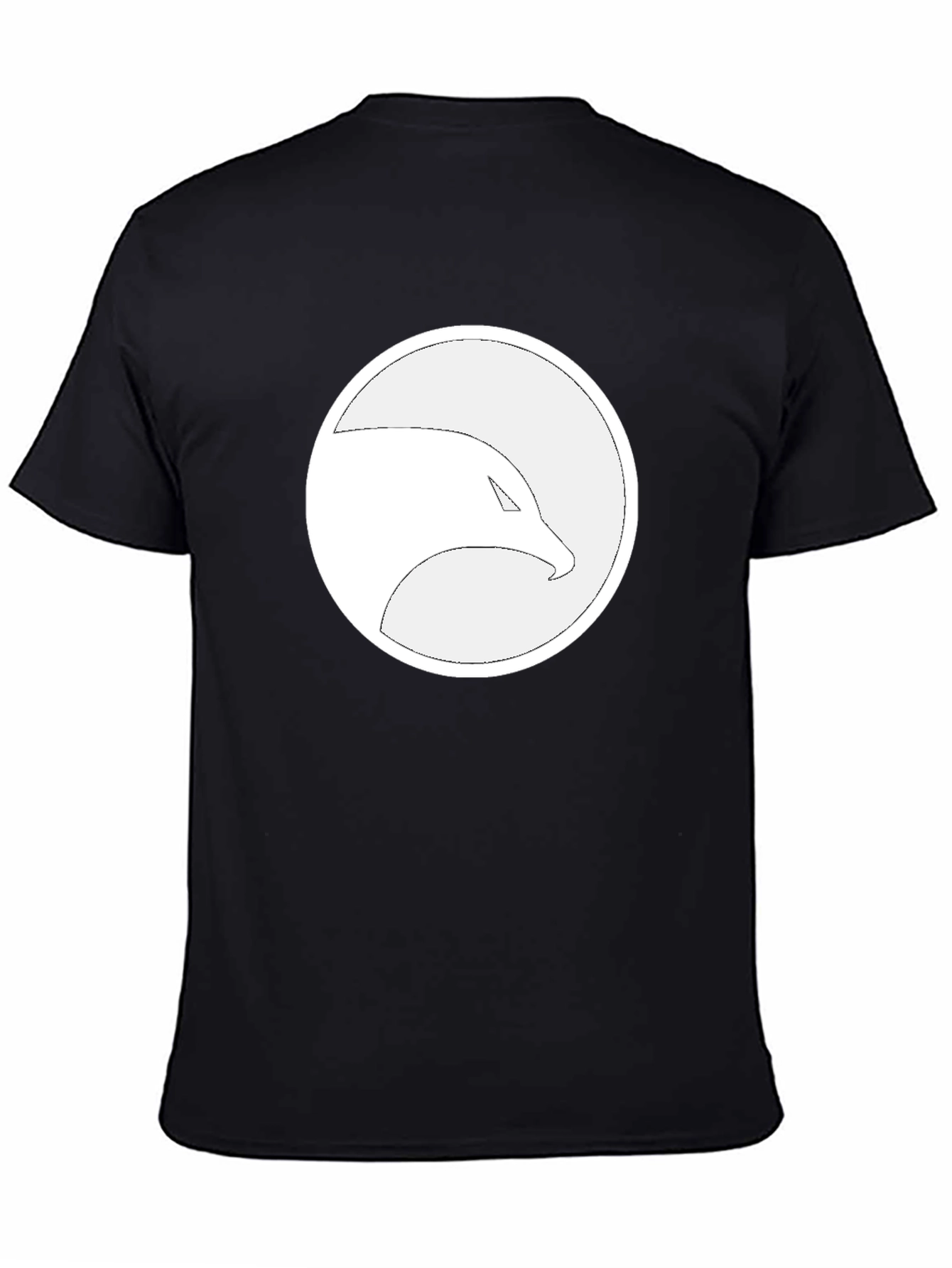 Eagle Logo Graphic Print Black T-Shirt