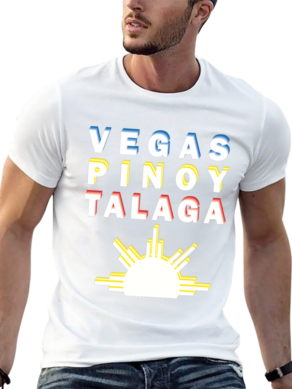 Vegas Pinoy Talaga Graphic T-Shirt