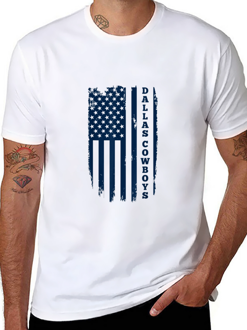 Dallas Cowboys Flag T-Shirt - Patriotic NFL Fan Apparel