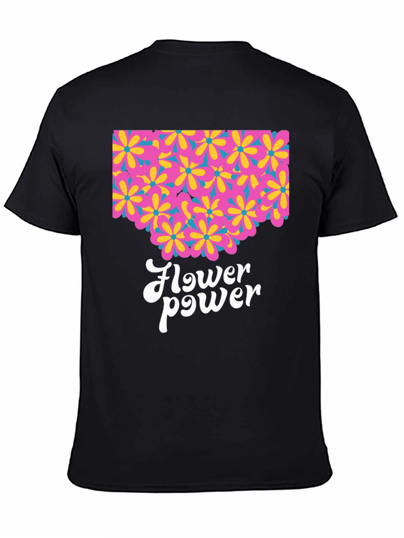 Retro Flower Power Graphic T-Shirt