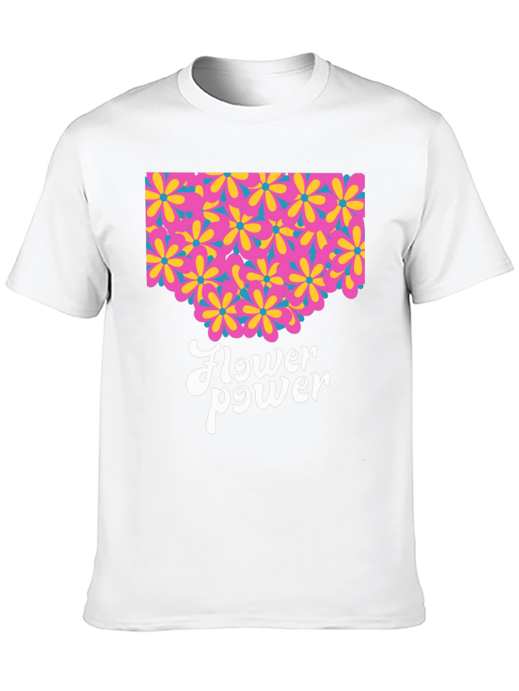 Retro Flower Power Graphic T-Shirt