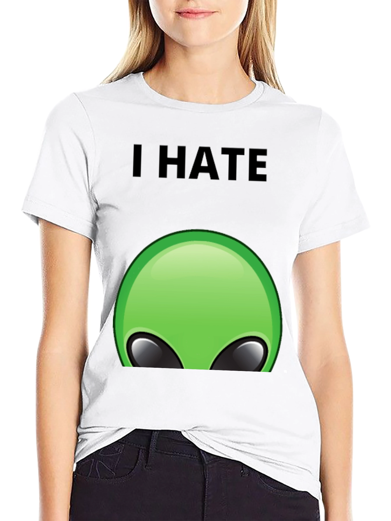 I Hate Aliens T-Shirt - Funny Graphic Tee