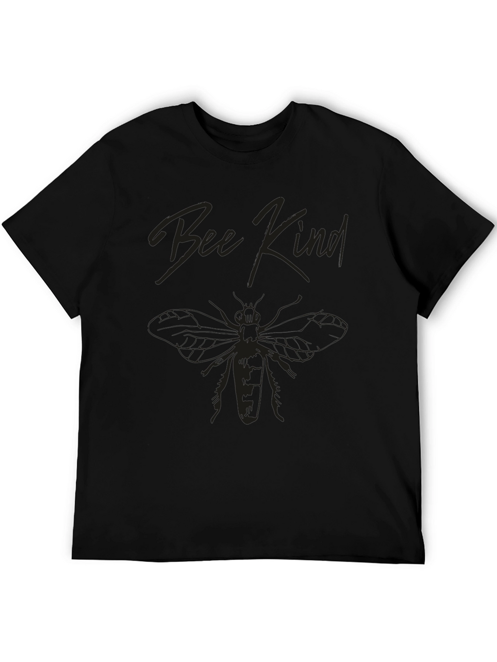 Bee Kind Graphic Tee - Soft Black T-Shirt
