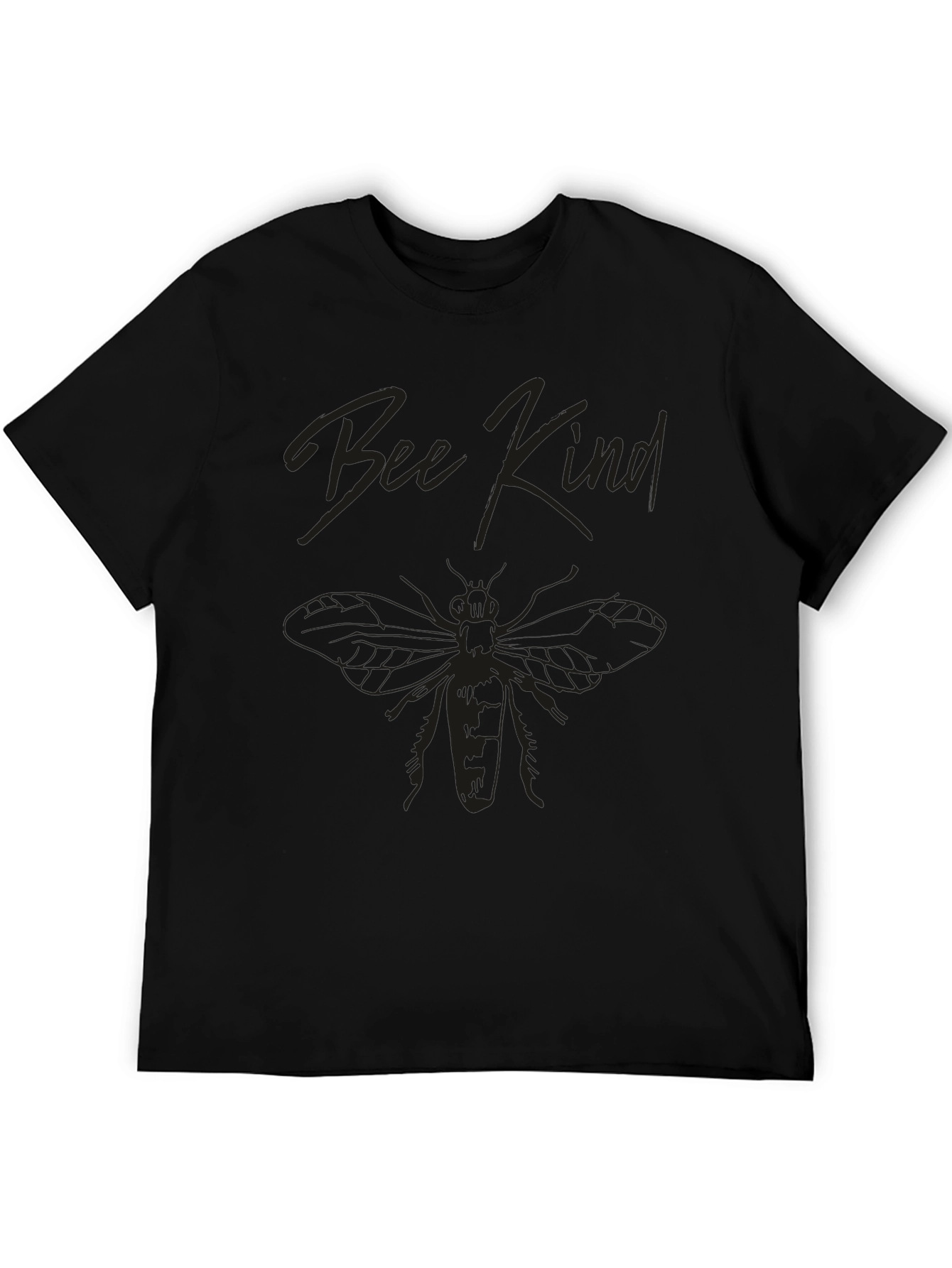 Bee Kind Graphic Tee - Soft Black T-Shirt