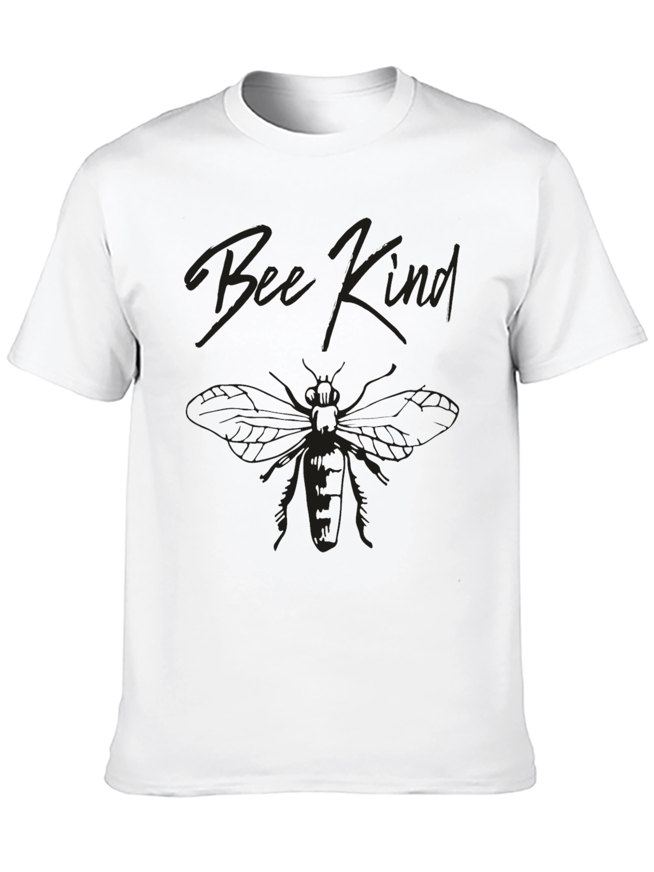 Bee Kind Graphic Tee - Soft Black T-Shirt